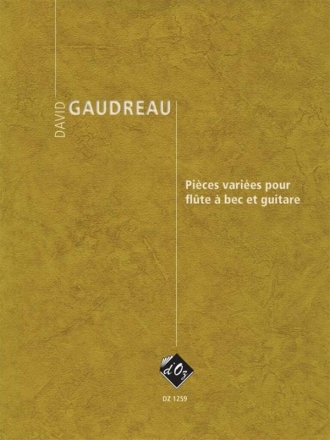 Pices varies pour flte  bec soprano et guitare Flte und Gitarre Buch