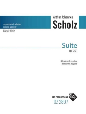 Suite op. 250 pour flute, clarinette et guitare partition et parties