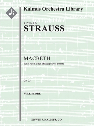 Macbeth: Tone-Poem (f/o sc) Scores