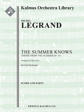 The Summer Knows  for full orchestra score and parts