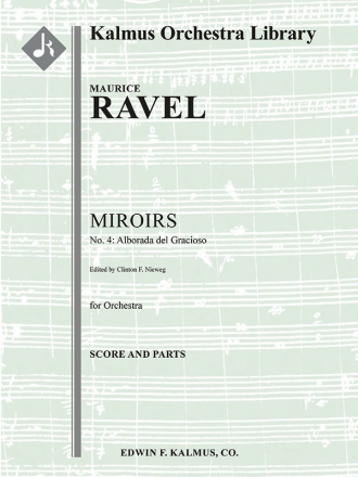 Miroirs, No. 4 (cham orch) Full Orchestra