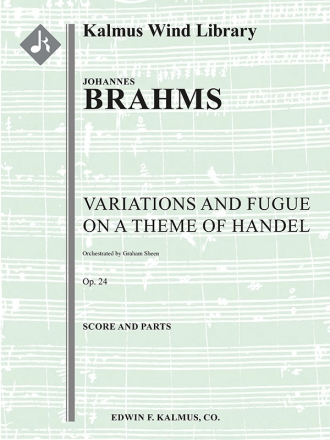 Variations/Fugue Theme Handel (f/o) Full Orchestra score and parts