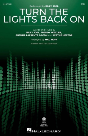Turn the Lights Back On SAB Choral Score
