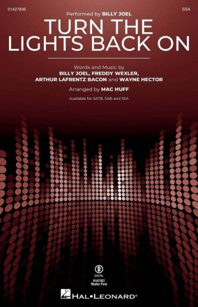 Turn the Lights Back On SSA Choral Score