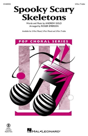 Spooky Scary Skeletons 2-Part Treble Choir Choral Score
