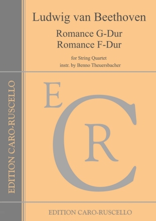 Romance G-Dur op.40 und Romance F-Dur op.50 fr Streichquartett Stimmen