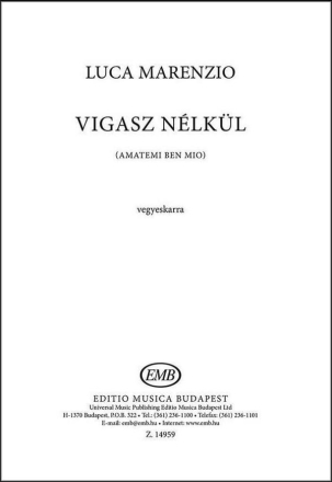Vigasz nlkl SAB Einzelstimme