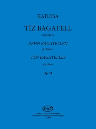 10 Bagatellen Op 51 Klavier Buch