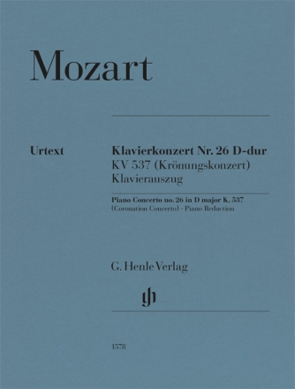 Klavierkonzert D-Dur  Nr. 26 KV 537 fr Klavier und Orchester Klavierauszug