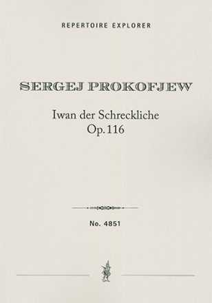 Ivan der Schrecklich (Ivan the Terrible) op. 116   study score