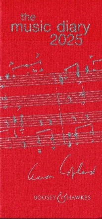 Music Diary 2025 Red