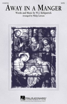 Away in a manger for mixed chorus and piano chorus score