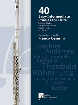 40 Easy-Intermediate Studies   for flute