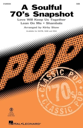 A Soulful 70's Snapshot SAB Choral Score
