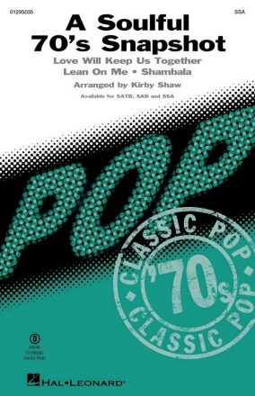 A Soulful 70's Snapshot SSA Choral Score