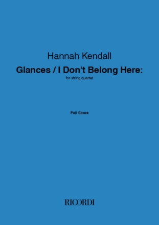Glances / I Don't Belong Here String Quartet Set