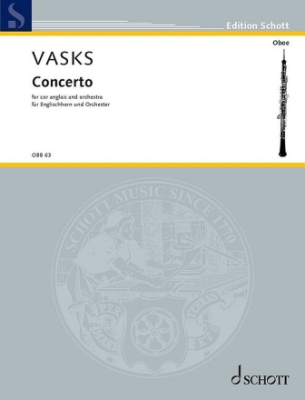 Concerto for cor anglais and orchestra piano reduction with solo part