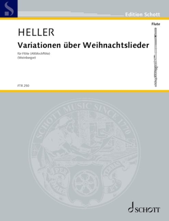 Variationen ber Weihnachtslieder fr Flte (Blockflte) solo