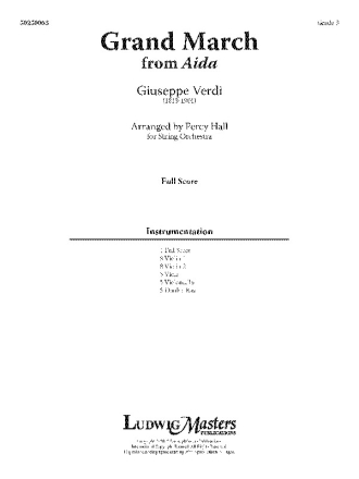Grand March from Aida (s/o sc) String Orchestra