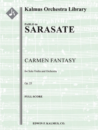 Carmen Fantasy, Op. 25 (Bizet) (f/o sc) Full Orchestra