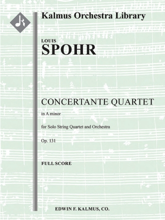 Concertante Quartet in A min (score) Scores