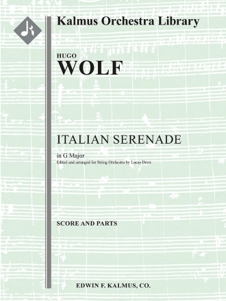 Italian (Italianische) Serenade (s/o) String Orchestra