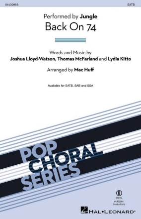 Back On 74 SATB Choral Score
