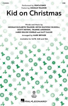 Kid On Christmas SAB Choral Score
