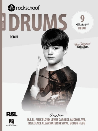 Rockschool Drums Debut (2024) (+Online-Audio) for drums