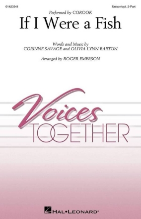 If I Were a Fish 2-Part Choir Choral Score