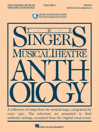 The Singer's Musical Theatre Anthology: Duets Volume 2 Vocal Duet Book & Audio-Online