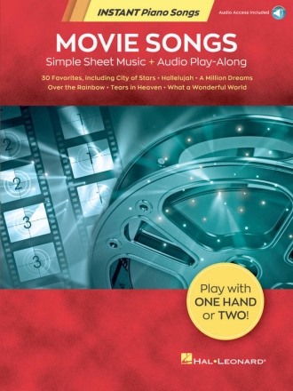 Movie Songs - Instant Piano Songs (+Online-Audio) for piano