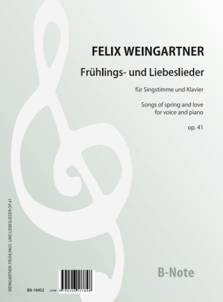 Frhlings- und Liebeslieder op.41 fr Singstimme und Klavier