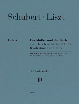 Der Mller und der Bach aus 'Die schne Mllerin' D 795  fr Klavier zu zwei Hnden