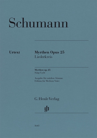Myrthen op. 25 fr mittlere Stimme und Klavier