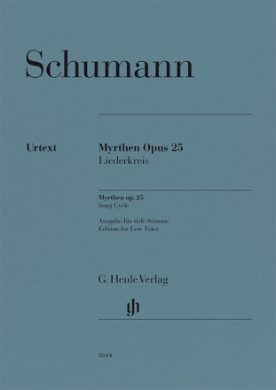 Myrthen op. 25 fr tiefe Stimme und Klavier