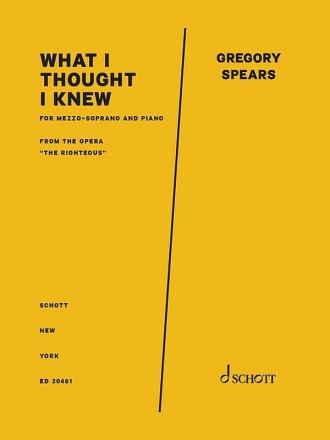 What I thought I knew Mezzosopran und Klavier