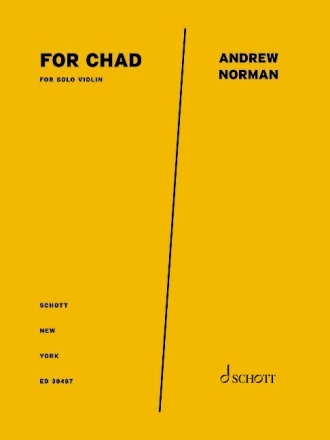 For Chad solo Violine Partitur