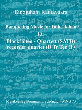 Banqueting Music for Duke Johan fr 4 Blockflten (SATB) Partitur