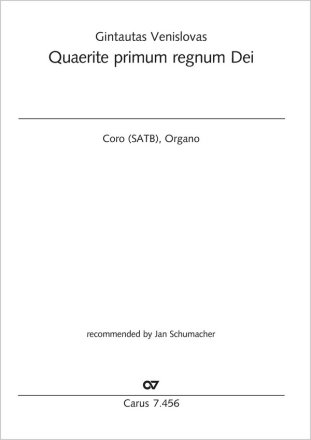 Qurite primum regnum Dei Coro SATB, Org Partitur