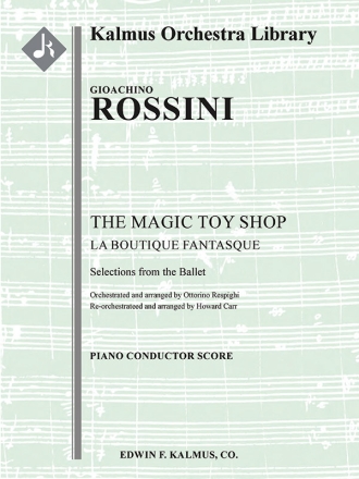 La Boutique Fantasque / THe Magic Toy Shop for orchestra score
