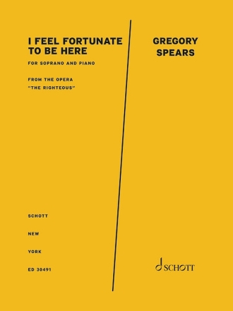 I feel fortunate to be here Sopran und Klavier Partitur