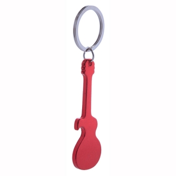 Keyring Bottle Opener 'Electric Guitar'  2 in 1 combination