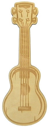Lesezeichen 'Ukulele' Wooden Bookmark Birkensperrholz