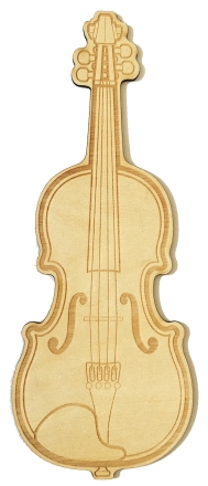 Lesezeichen 'Violin' Wooden Bookmark Birkensperrholz