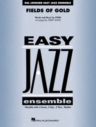 Fields of Gold for easy jazz ensemble score and parts