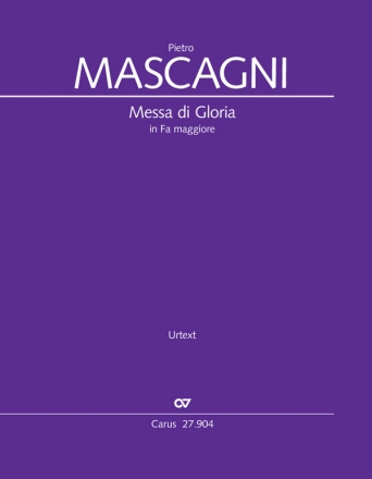 Messa di Gloria (in Fa maggiore) fr Soli (TB), gem Chor STB(SAB) und Orchester Partitur