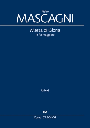 Messa di Gloria (in Fa maggiore) fr Soli (TB), gem Chor STB(SAB) und Orchester Klavierauszug (la)