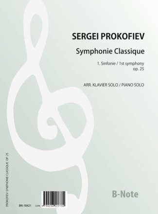 Sinfonie Nr.1 Symphonie classique op.25 fr Klavier solo