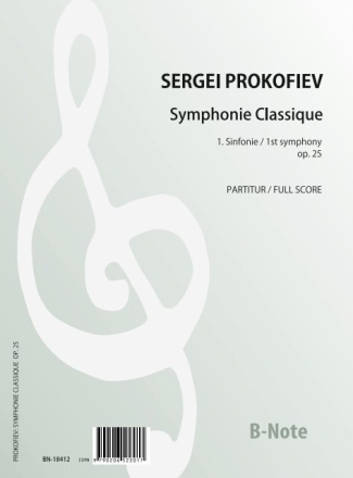 Sinfonie Nr.1 Symphonie Classique op.25 fr Orchester Partitur